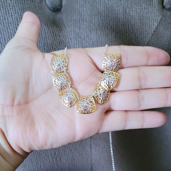 Argento Vivo Square⏹️ Plate🍽 Necklace - Picture 3 of 15